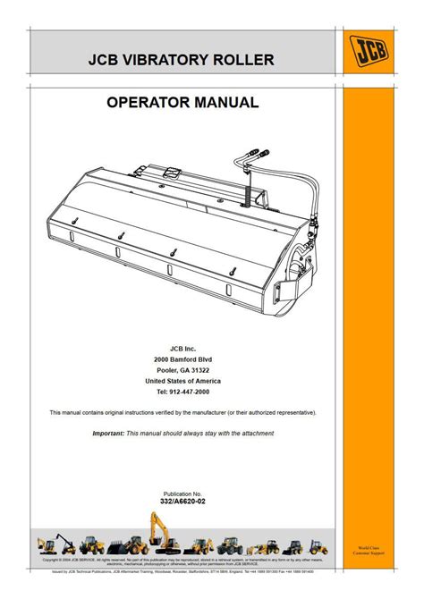 OPERATOR’S AND PARTS MANUAL VIBRATORY ROLLER